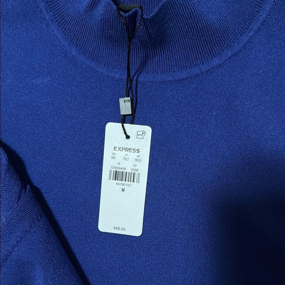 Express Royal Blue Mini Dress - Picture 2 of 3